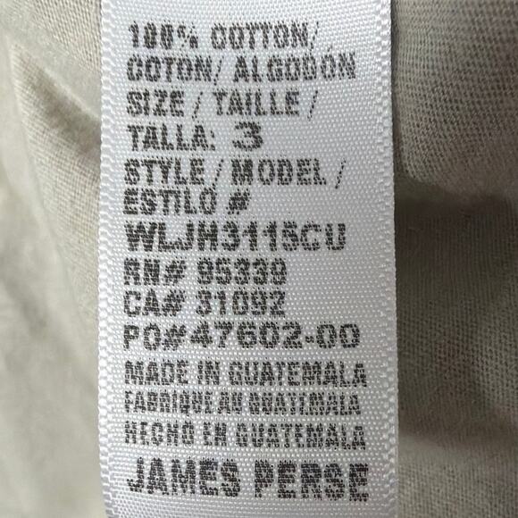 Standard James Perse Sleeveless Pocket Tee Oatmeal SZ 3 (L) NWOT Elevated Basic - Picture 6 of 7